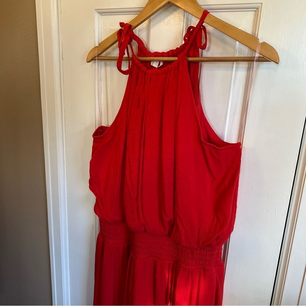 Maurices Red Halter Maxi Dress - Picture 8 of 11